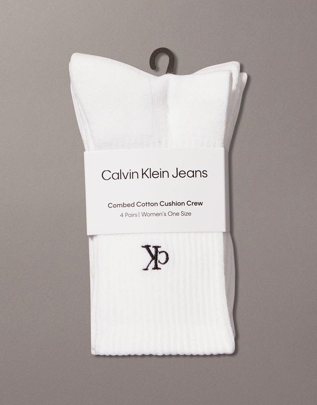 Calvin Klein - 4-Pack CK Monogram Crew Socks