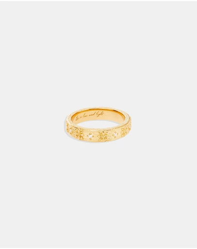 By Charlotte - Gold Live in Grace Ring