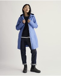Seasalt - Seasalt Cornwall Blue Coverack Waterproof Coat