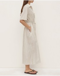 Assembly Label - Ria Stripe Midi Shirt Dress