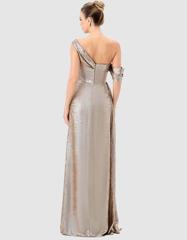 Bariano - Ginnie Draped Sash Gown