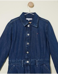 Tommy Hilfiger - Denim Pleats Dress - Teens