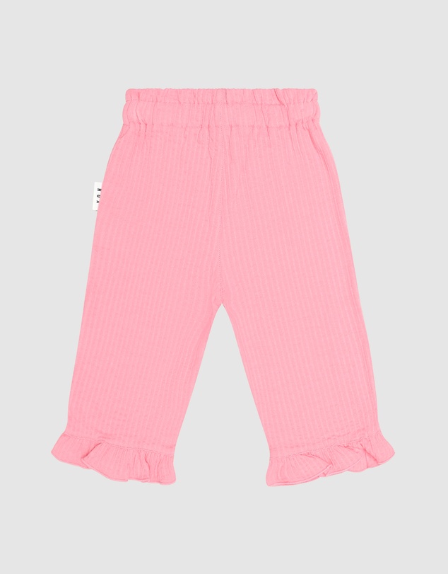 Huxbaby - Cherry Embroidered Frill Pants - Babies-Teens