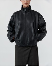 St. Agni - Cocoon Zip Leather Jacket