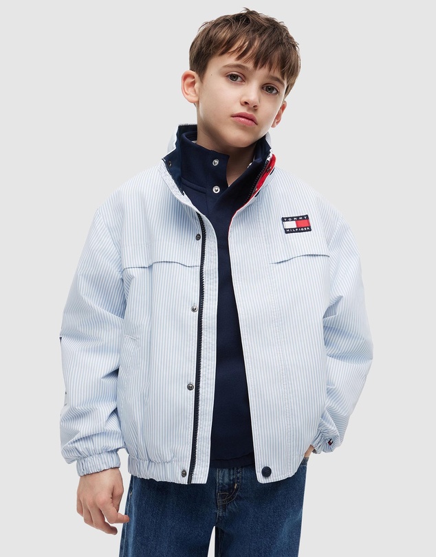 Tommy Hilfiger - Stripe Logo Relaxed Regatta Jacket - Teens