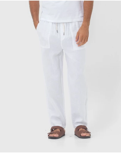 Coast Clothing - St Tropez Linen Pants - White