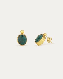 Ottoman Hands - Siena Emerald Stud Earrings