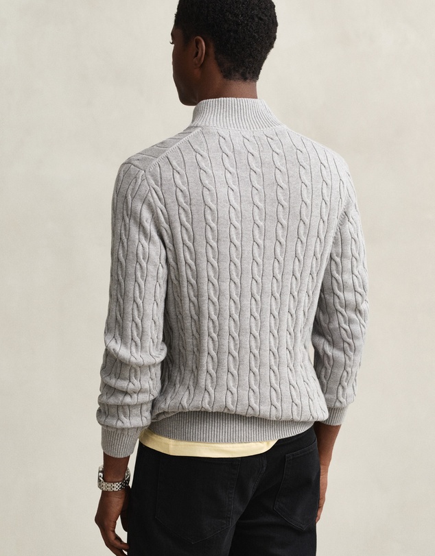 Gant - Cotton Cable Half-Zip Knit