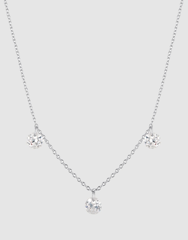 Georgini - Mirage Ethereal White Cubic Zirconia Necklace Silver