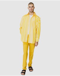 Justin Cassin - Parish Straight Linen trouser