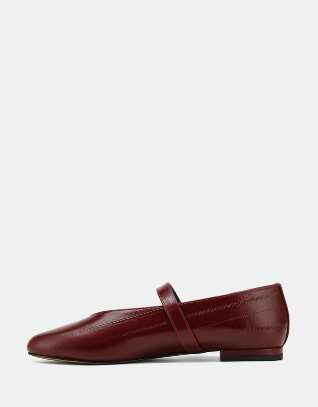 Wittner - Dakota Casual Flats Wine Eel Leather