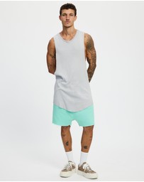 Surrounded By Ghosts - The Andesine Low Crotch Fleece Drawstring Shorts