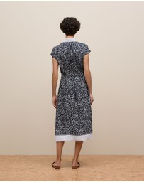 Trenery - Carraway Collared Dress in Night Sky