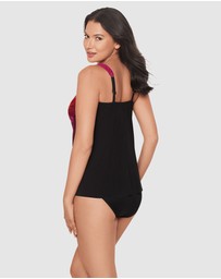 Miraclesuit Swimwear  - Petali Rosa Dazzle Underwired Draped Tankini Top