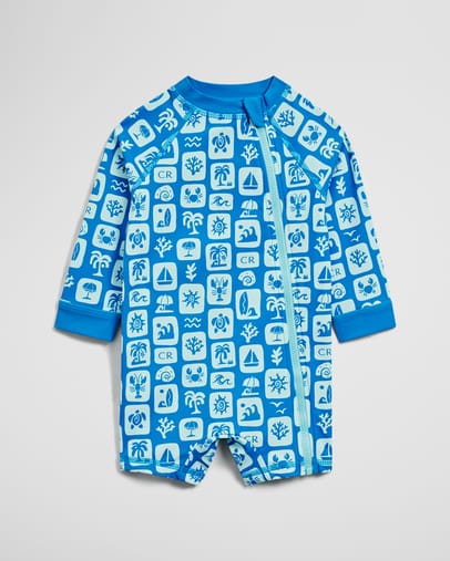 Tropical Grid Print