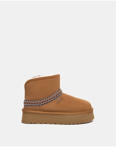 EVERAU - Australian Shepherd Ugg Fayle Platform Cow Suede Upper UGG Boots