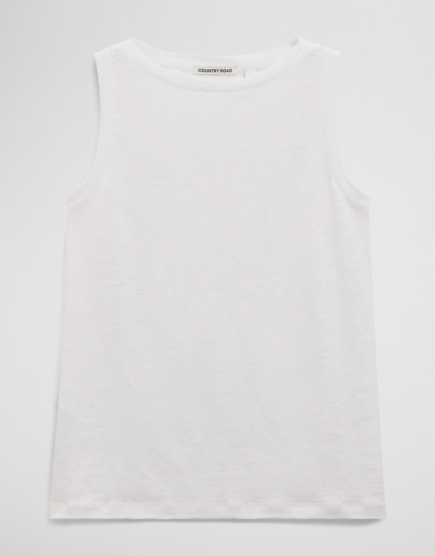Country Road - Linen Boat Neck Tank