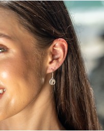 Georgini - Majesty Freshwater Pearl And Cubic Zirconia Earrings Silver