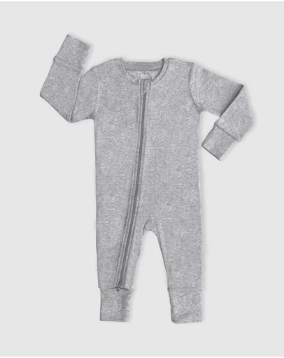 B Free Intimate Apparel - 100% Organic 2-Way Zip Sleepsuit - Baby & Toddler