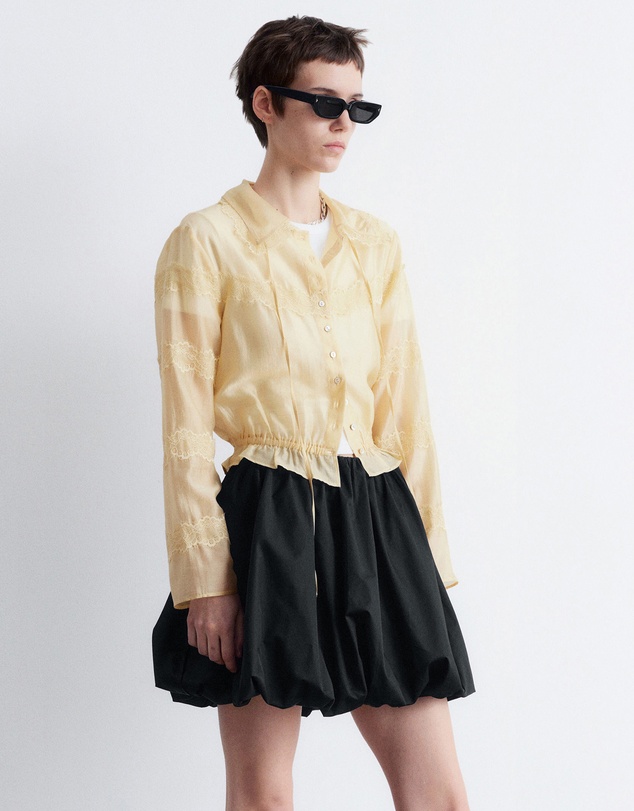 & Other Stories - Long Sleeve Lace Blouse