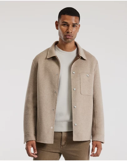 Calibre - Double Face Shirt Jacket Oatmeal