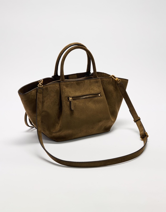 GUESS - Allegra Girlfriend Satchel Suedette