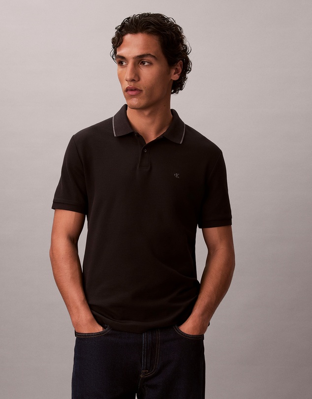 Calvin Klein - Refined Pique Tipped Polo Shirt
