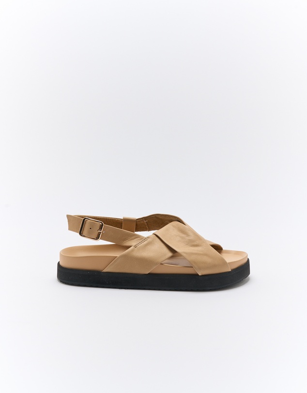 Walnut Melbourne - Mya Leather Sandal