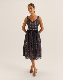 Review - Illusion Lace Midi Dress
