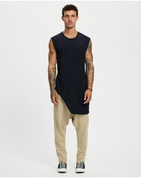 Surrounded By Ghosts - The Graftonite Asymmetrical Cotton Tail Muscle T-Shirt