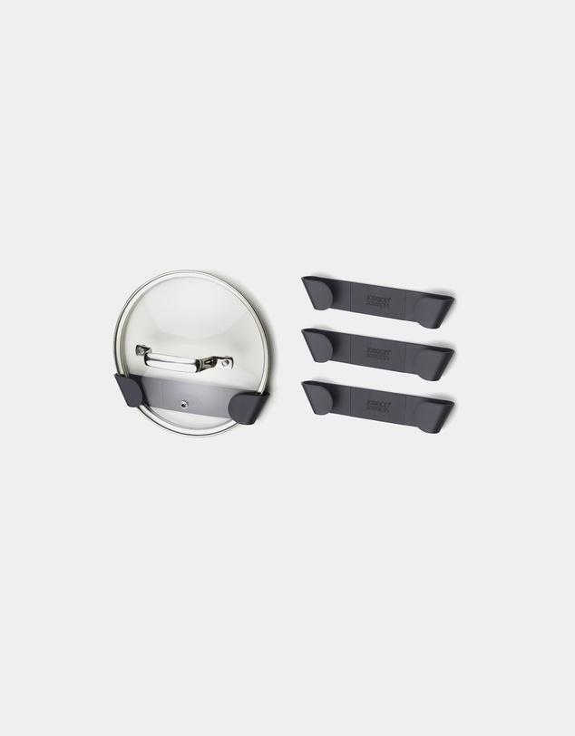Joseph Joseph - CupboardStore™ Set of 4 In-cupboard Pan Lid Holders (Grey)