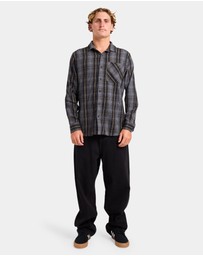 Volcom - Mens Heavy Twills Flannel Long Sleeve Shirt