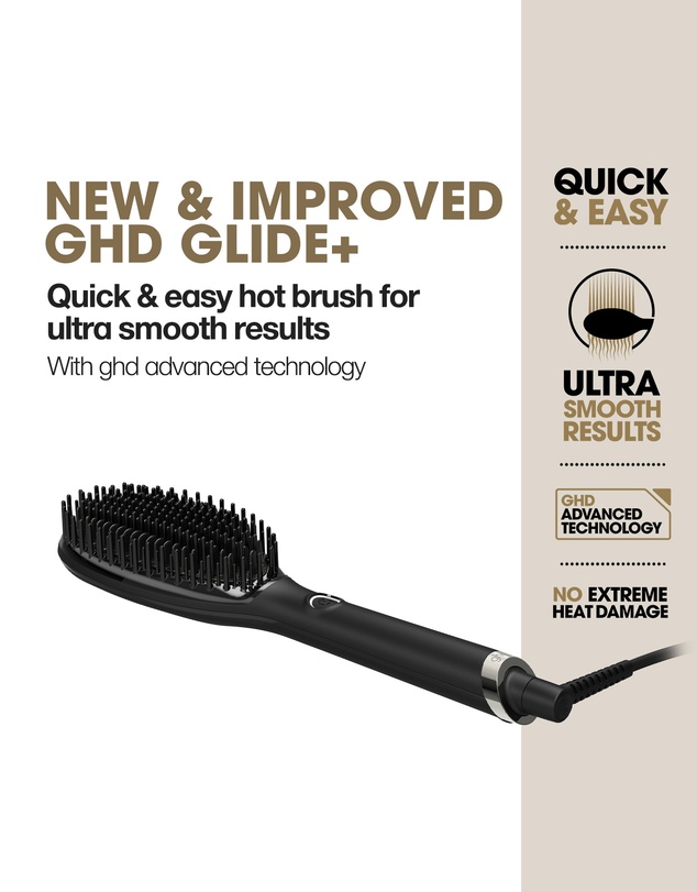 ghd - glide + Smoothing Hot Brush