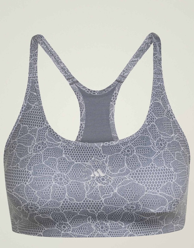 adidas by Stella McCartney - adidas by Stella McCartney Running Printed Mini Crop Top Womens