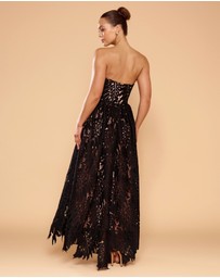 CATHERINE FERRARO - Grace Strapless Lace Gown
