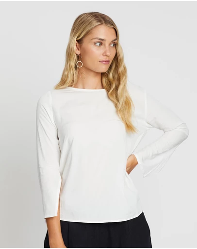 KAJA Clothing - Diana Top-White