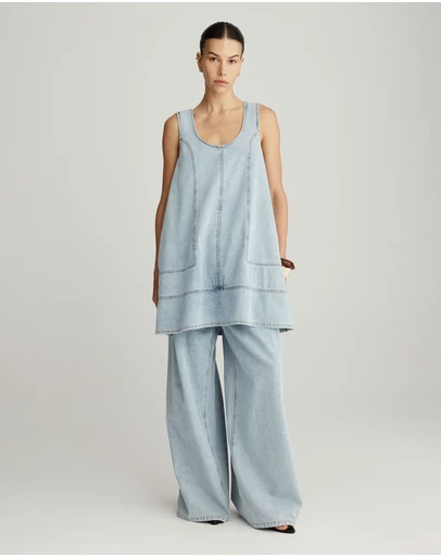 Mattir - Maja Dress in Light Wash