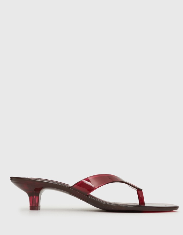Betts - Tyla Jelly Kitten Heel Thong Sandals