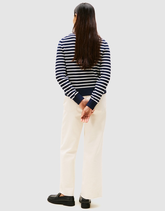 Tommy Hilfiger - Striped Script Logo Sweater
