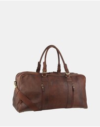 Pierre Cardin - Pierre Cardin Rustic Leather Business/Overnight Bag