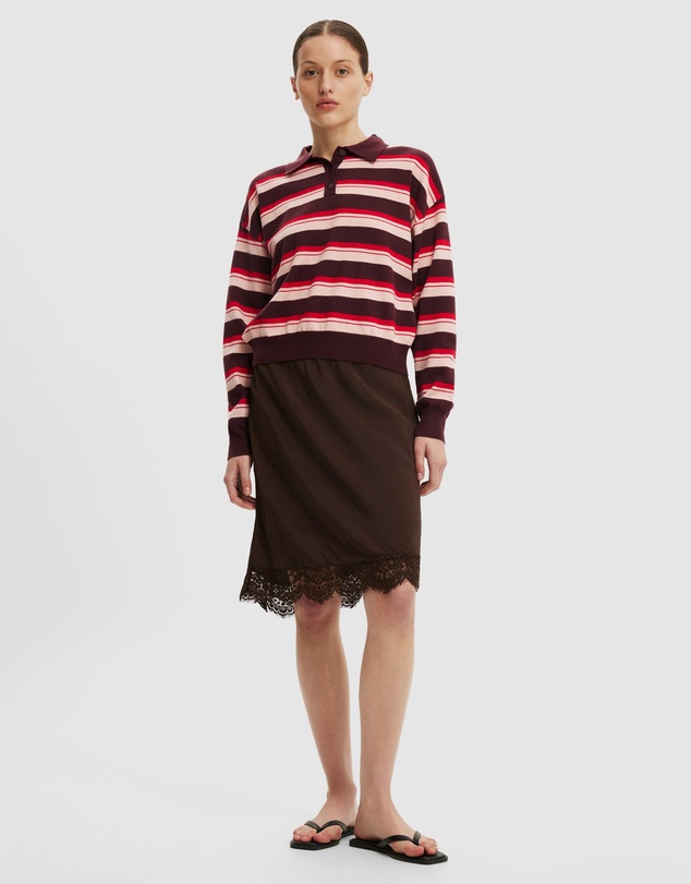 Cotton On - Boxy LS Polo Knit
