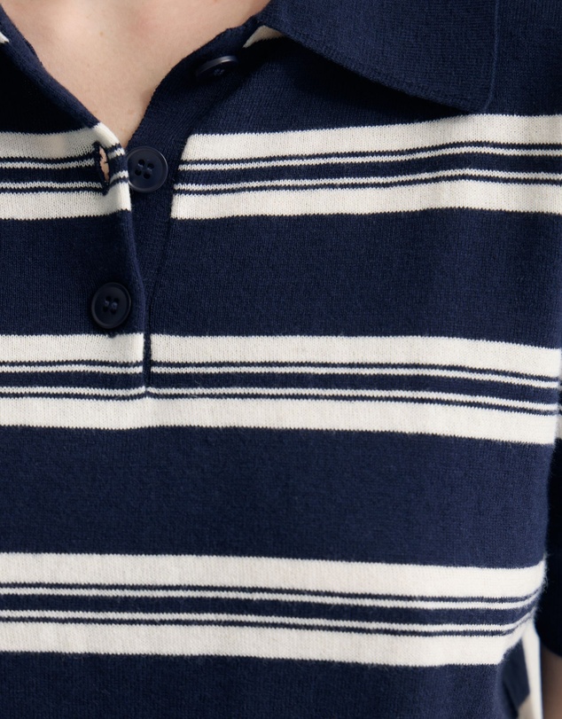 Oxford - Camille Knitted Polo Striped