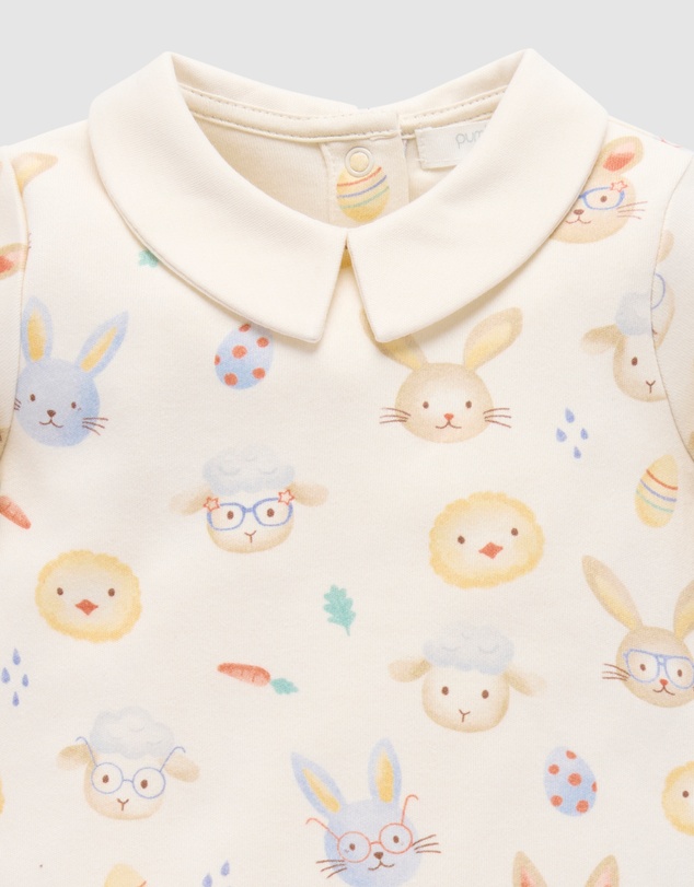 Purebaby - Hoppity Thick Growsuit -Kids-Babies