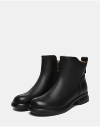 EVERAU - EverAU Ugg Chapple Cow Leather Upper Fashion Boots