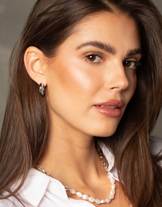 Mestige - De Sol Hoops - Silver Plated