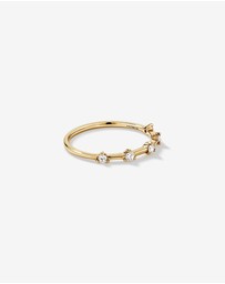 Michael Hill - Diamond Studded Ring in 10kt Yellow Gold