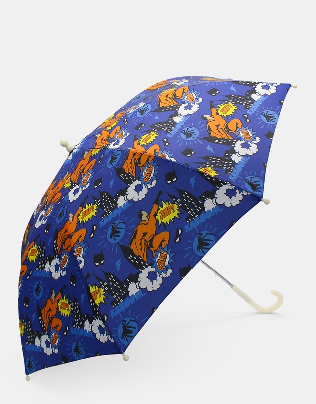 Morgan & Taylor - Superhero Kids Umbrella in Black Comic Print