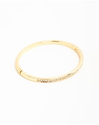 Lovisa - Gold Diamante Hinged Bangle
