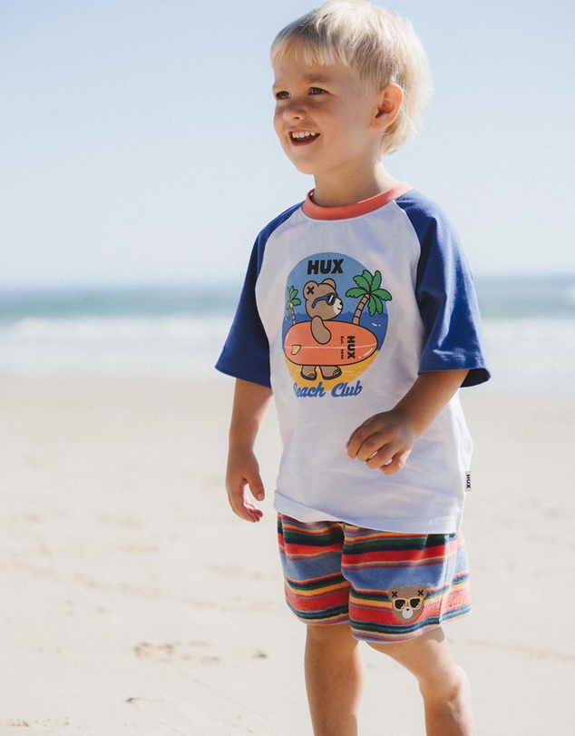 Huxbaby - Cool Surfer Hux Raglan Tee - ICONIC EXCLUSIVE - Babies-Kids