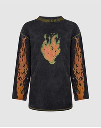 KINGA CSILLA - Flaming Heart Tommy Tee